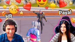 HR Playing With @PAYALGAMING Funny Love Scene PUBG BGMI Funny Moments.