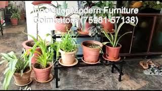 balcony terrace garden plant stands manufacturer in coimbatore / balcony garden stands in coimbatore