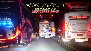 KOK BISA SCANIA K410 KALAH DENGAN MERCEDES BENZ 2542 ? ( LARI BUS MACAM DI KEJAR SETAN )