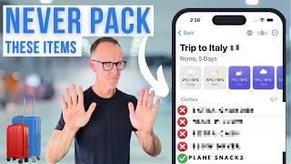 10 Things Experienced Travelers Do Not Pack (+ 5 alternative items that will save you money)