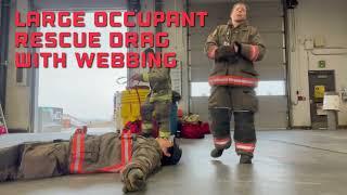 Large Occupant Rescue Drag with Webbing