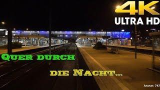 【4K】Traumjob Lokführer Cargo . Nachtschicht Teil 1 Triebfahrzeugführer bei der Arbeit