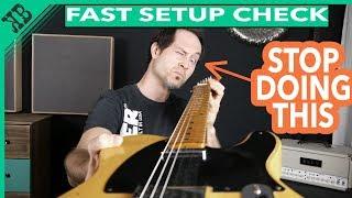 Guitar setup check without tools? | UNDER 1 MINUTE! | Guitar Tweakz | Kris Barocsi