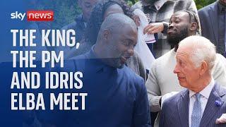 The King and Idris Elba discuss youth violence at King's Trust event