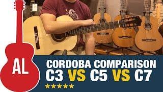 Cordoba C3M vs C5 vs C7 - Nylon String Comparison