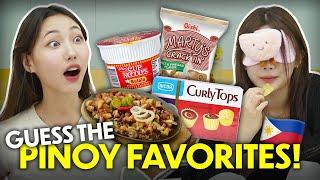 Koreans’ Guess the Pinoy-Favorite Merienda! | Blindfold Challenge