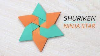 Origami Shuriken Star - How to make Paper Ninja Star Shuriken