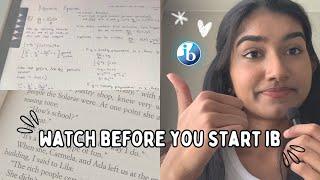 ⭐️ 7 things you need to know before starting ib