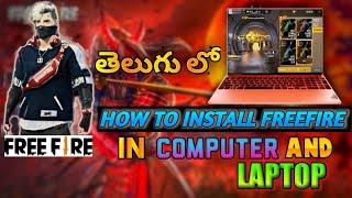 How to install freefire in Computers or Laptop in Telugu