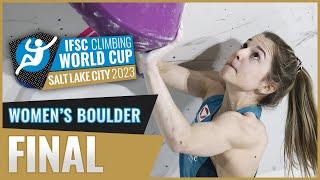 Women's Boulder final || Salt Lake City 2023