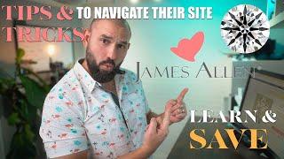 James Allen Website Tutorial- Learn how to find the best diamond engagement ring deals review