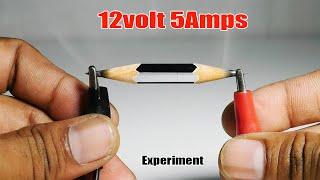 12v DC Supply Vs Pencil Experiment | Fun Experiment | Ideas Bro