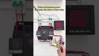 How to connect time relay with ATS and MCB? CSQ Automatic transfer switch, circuit breaker