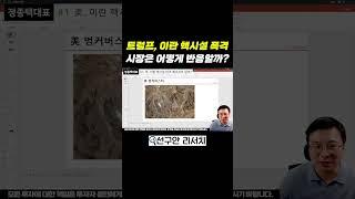 트럼프, 이란 핵시설 폭격! 시장은 어떻게 반응할까?
