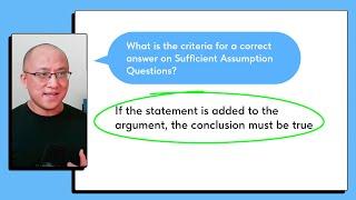 Tips for Sufficient Assumption Questions [LSAT Logical Reasoning]