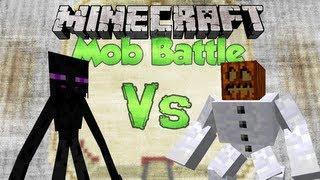 MUTANT ENDERMAN Vs MUTANT SNOW GOLEM | Minecraft Mob Battles (mutant creatures)