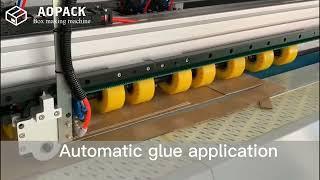 Inline Cold Gluing System - Aopack Box Making Machine BM2508-Pro
