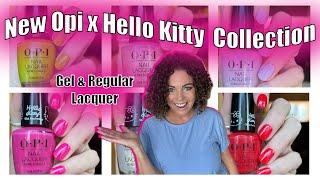 New Opi Hello Kitty 50th Anniversary Collection | Review with comparisons!