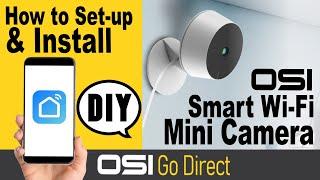 OSI Go Direct's Smart Wifi Mini Camera Set-Up  (Model: OSI-CAM-IM01)