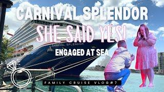 Carnival Splendor Cruise Vlog (while I was sleeping)- Engagement At Sea!!