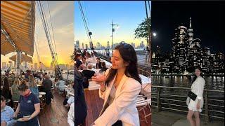 뉴욕 여행 Vlog 3편- 타임스퀘어, 허드슨리버 맛집 Grand Banks, 오버스토리 뉴욕 루프탑바 #뉴욕여행 #뉴욕브이로그 #뉴욕vlog