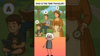 Can You Spot The Time Traveler?  Visual Riddle #shorts #logicpuzzle