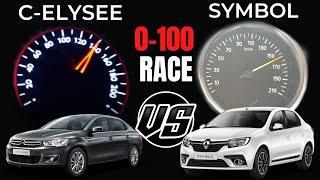 Renault Symbol 1.5 dci 90 Hp VS Citroen C-Elysee 1.5 Blue Hdi 100 Hp 0100 Yarışı Hız deneme İnceleme