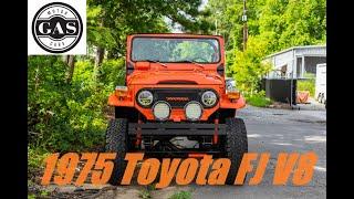 1975 Toyota FJ V8 Walkaround, POV Driving, and Cold Start