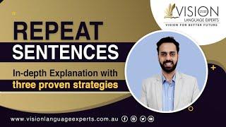 Repeat Sentence Strategy | PTE Speaking | Tips and Tricks | PTE 2021 | Vision Language Experts