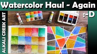 Watercolor Art Haul - Testing White Nights and Schminke Volcano Colors Plus a Few Other Things :-)