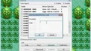 Pokemon Ruby:(Gameshark)How to use gameshark codes