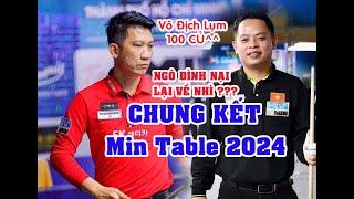 Ngô Đình Nại vs Lê Thành Tiến | CHUNG KẾT Giải Billiards HBSF Championship Min Table 2024(100tr VĐ).