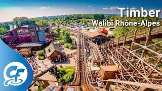 Timber front seat on-ride 5K POV @60fps Walibi Rhône-Alpes Rhone-Alpes