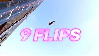 9 FLIPS - NONUPLE - DONE BY ERNEST BRENCHLEY | AwesomeFlipsMedia