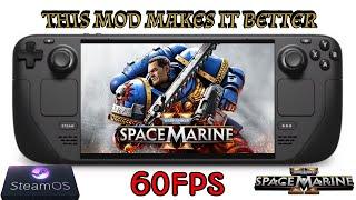 Warhammer 40K Space Marine 2 Steam Deck 60 fps FSR3 + FG Mod #steamdeck #spacemarine2