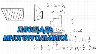 Понятие площади многоугольника - 8 класс геометрия