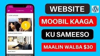 Sda Loo sameeyo website cusub Free Course |Sida Lacag looga Sameeyo Website aad Leedahay Q : 1aad