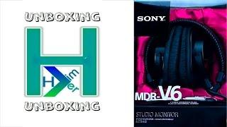 Sony MDR-V6 Studio Monitor Stereo Headphones Unboxing