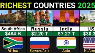 Top 50 Richest Countries 2025 | Global Rank