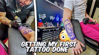 Getting My First Tattoo At 18!! *(Worst Pain Experience)*