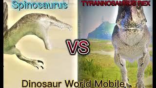 Tyrannosaurus Rex vs Spinosaurus (Dinosaur World Mobile)