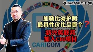 【真话移民】加勒比海五个岛国护照，哪个最具性价比？投资入籍新动向 #圣基茨护照 #圣卢西亚护照 #安提瓜护照