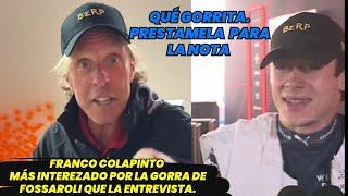 Lo que no viste! Franco Colapinto. Interesado por la Gorra de Fossaroli que La Entrevista. F1 radio