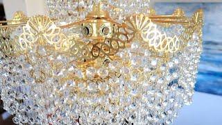 HOW TO CLEAN A CHANDELIER! EASY!