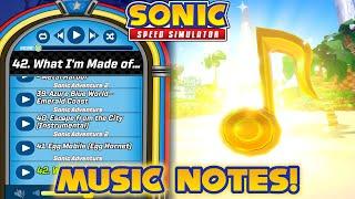 How to Find All 30 Music Note Locations in Sonic Speed Simulator! (Jukebox Guide)