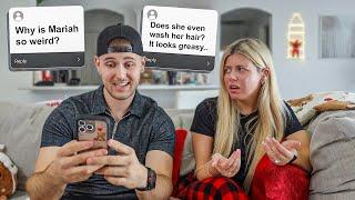 MAKING UP FAKE DISRESPECTFUL QUESTIONS TO ASK MY WIFE PRANK *BAD IDEA*