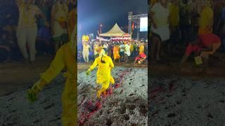 Girls Walk on Fire! Sivajinagar Fire Walk Festival 2025 | Powerful Tradition #SivajinagarFireWalk