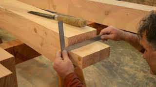 Handcut Timber frame tenons