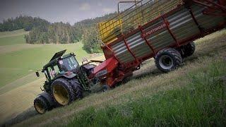 Volle Kraft voraus, Heu - wenden - schwaden und einbringen mit Pöttinger  und Fella