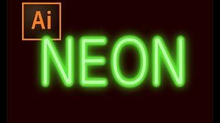 Neon Text In Adobe Illustrator